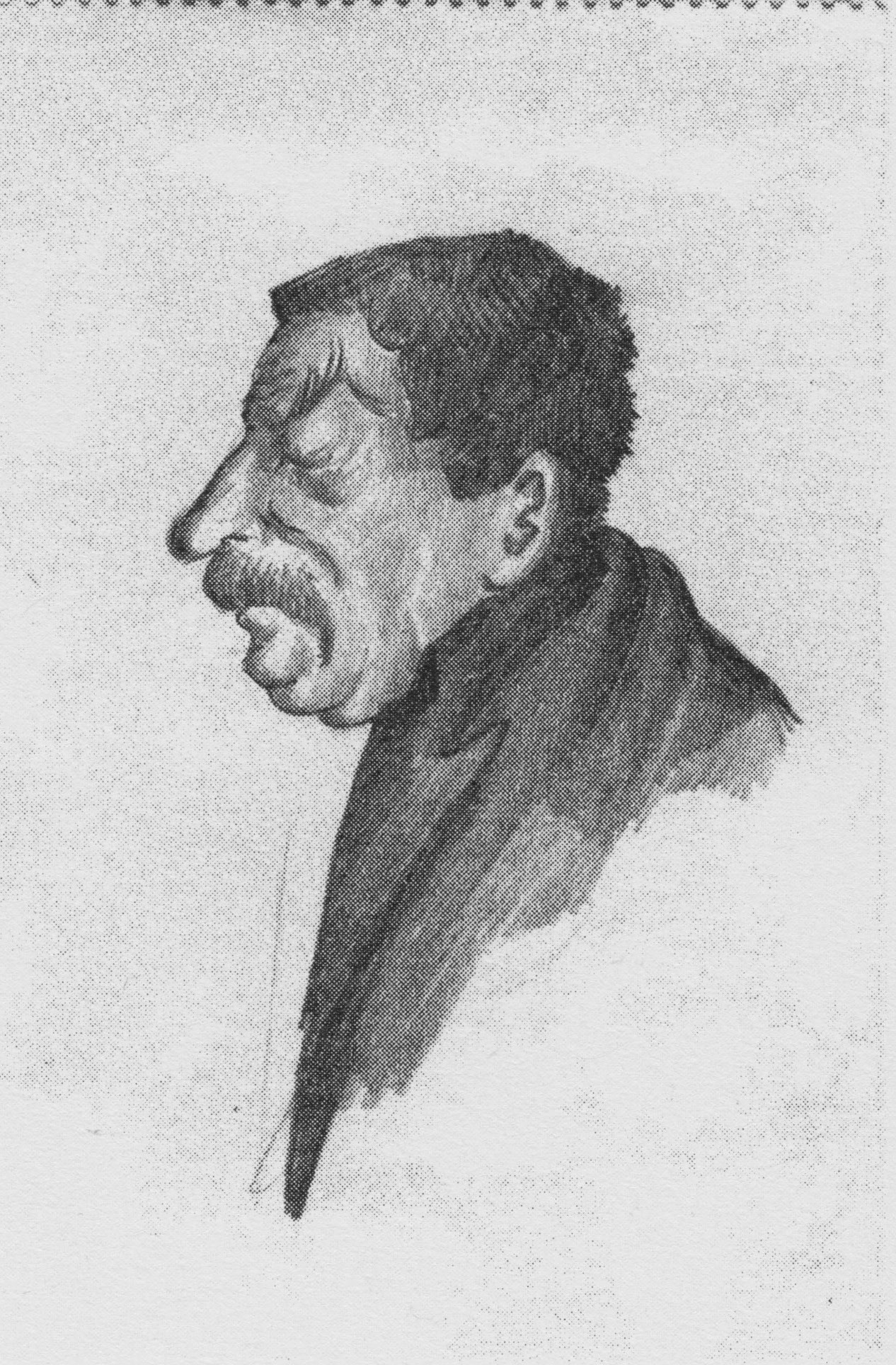 J V Stalin Sketched By N I Bukharin April 1929 The Charnel House